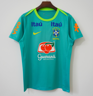 Brasilien Training Trikot Grün 2004 Retro