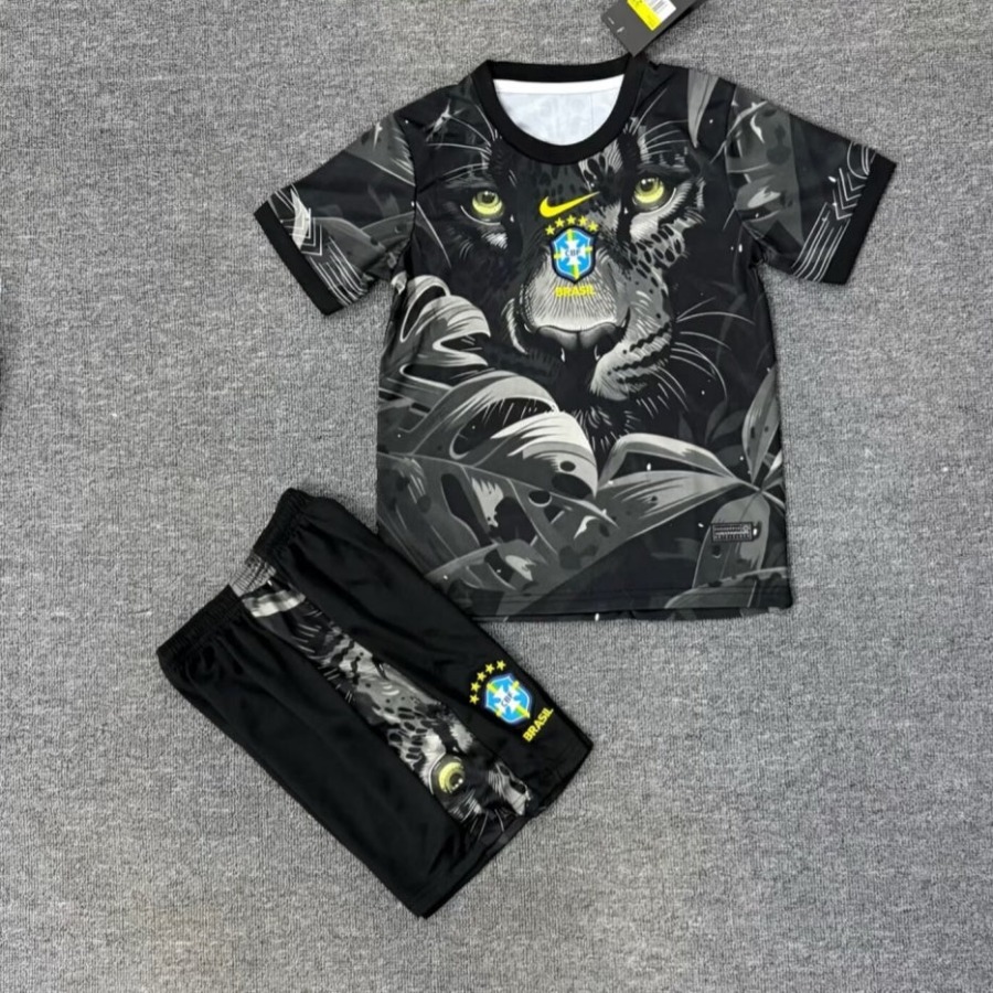 Trikot Brasilien 2025/26 Kinder Spezial Black