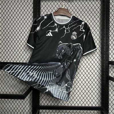 Real Madrid Schwarz & Grau Panther Trikot 2024/25
