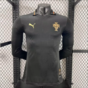 Portugal Trikot 2025/26 Schwarz Langarm