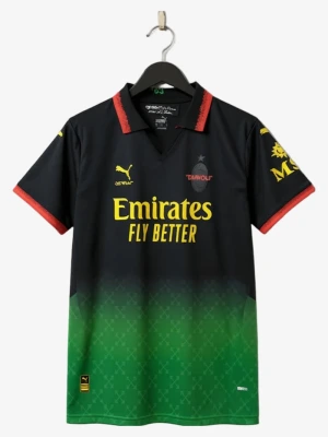 Concept Trikot AC Mailand Off-White Edition Schwarz 2025-2026