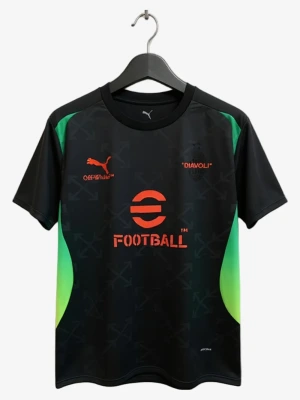 Concept Trikot AC Mailand Off-White Edition Schwarz Grau 2025-2026