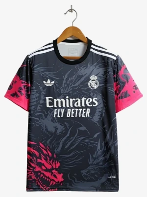 Concept Trikot Real Madrid Dragon Rot-Schwarz Edition 2024-2025