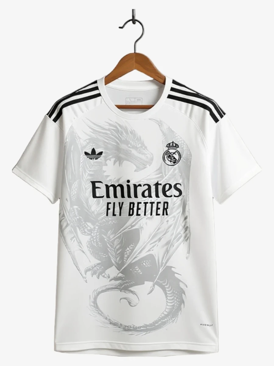 Real Madrid Concept Trikot Sonderausgabe Dragon Weiß 2024-2025