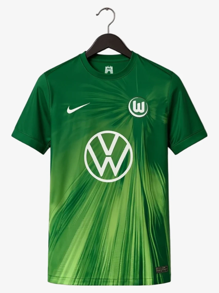 maillot-vfl-wolfsburg-domicile-2025-2026 studio v12 VfL Wolfsburg Heimtrikot 2025-2026