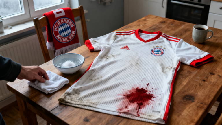 Blutflecken aus dem Trikot entfernen: Was wirklich funktioniert