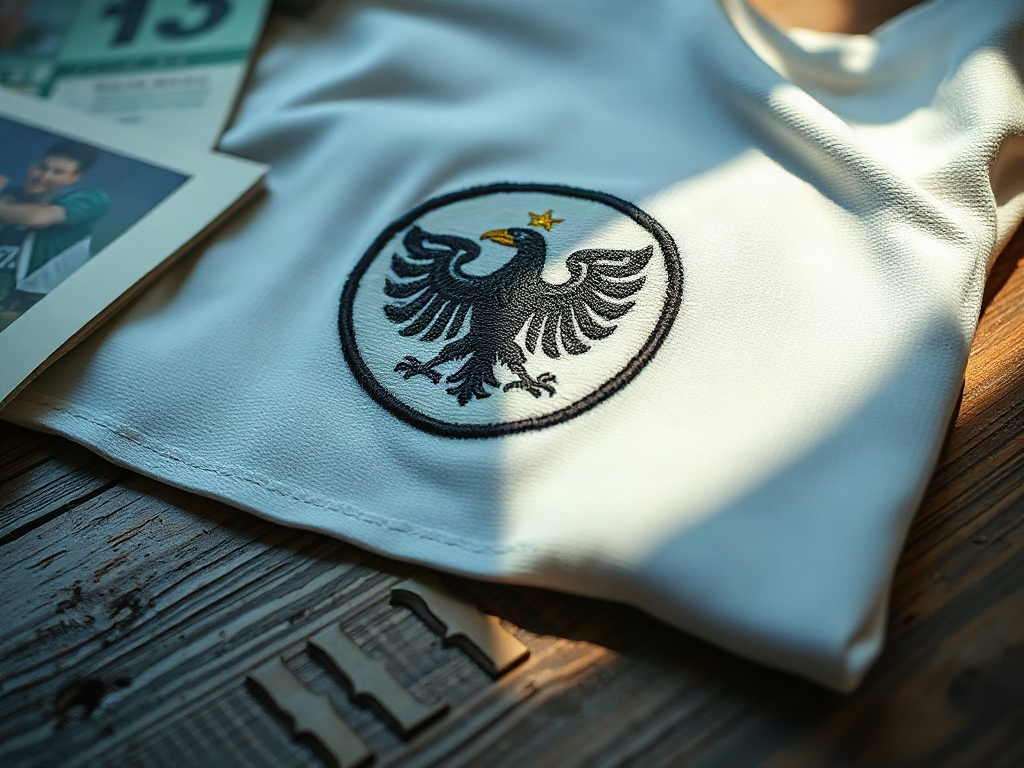 Nahaufnahme der DFB-Adler-Stickerei auf dem neuen Deutschland-Trikot 2026